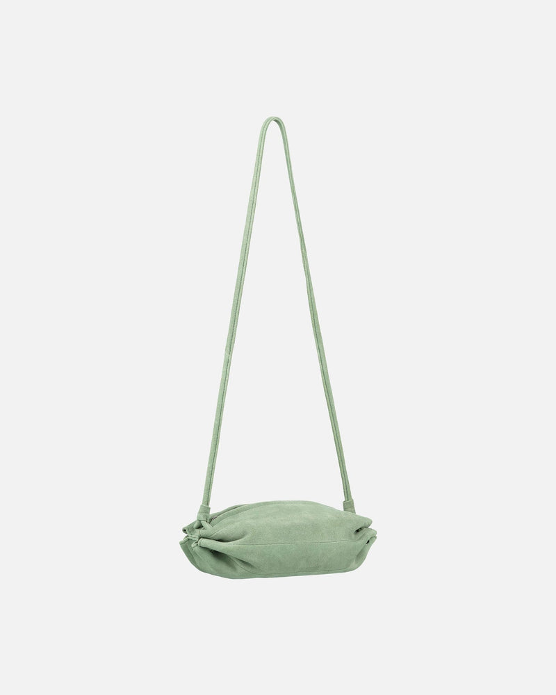 pikku karla suede leather bag - light sage