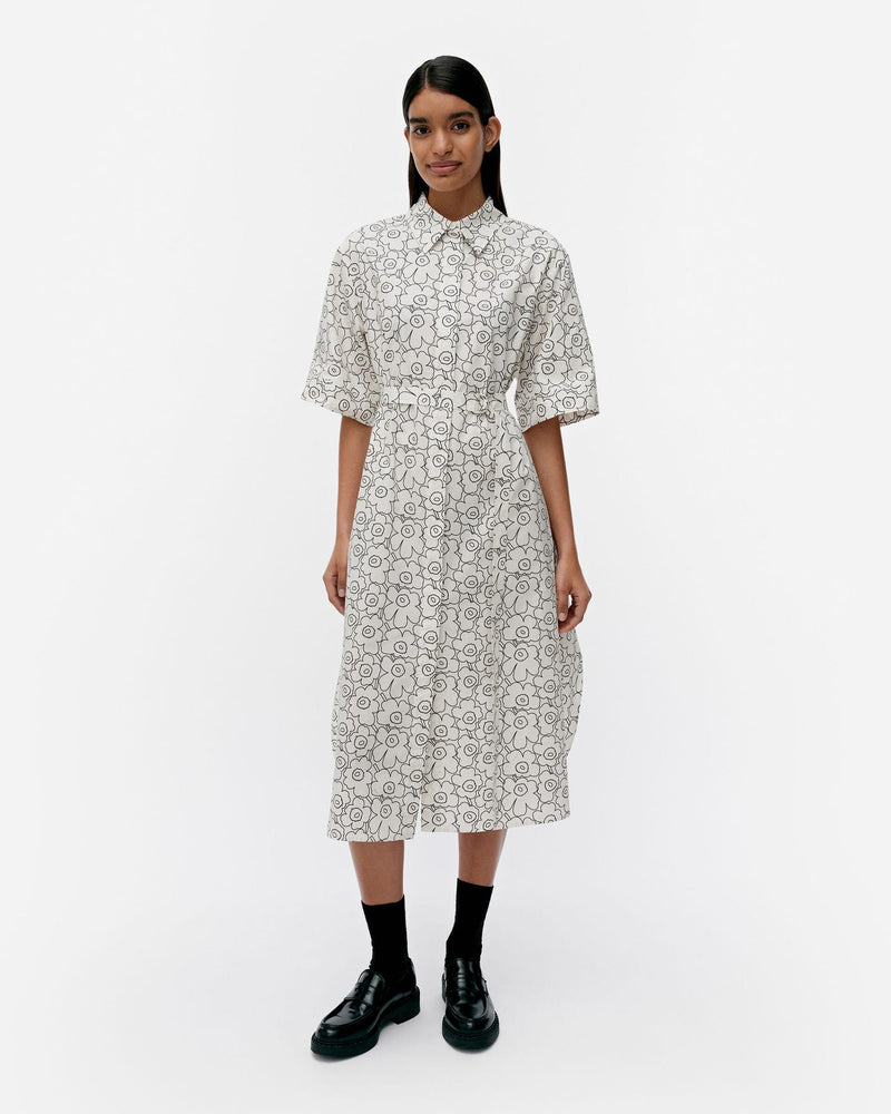 popliini piirto unikko dress