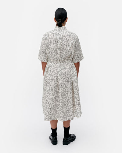 popliini piirto unikko dress