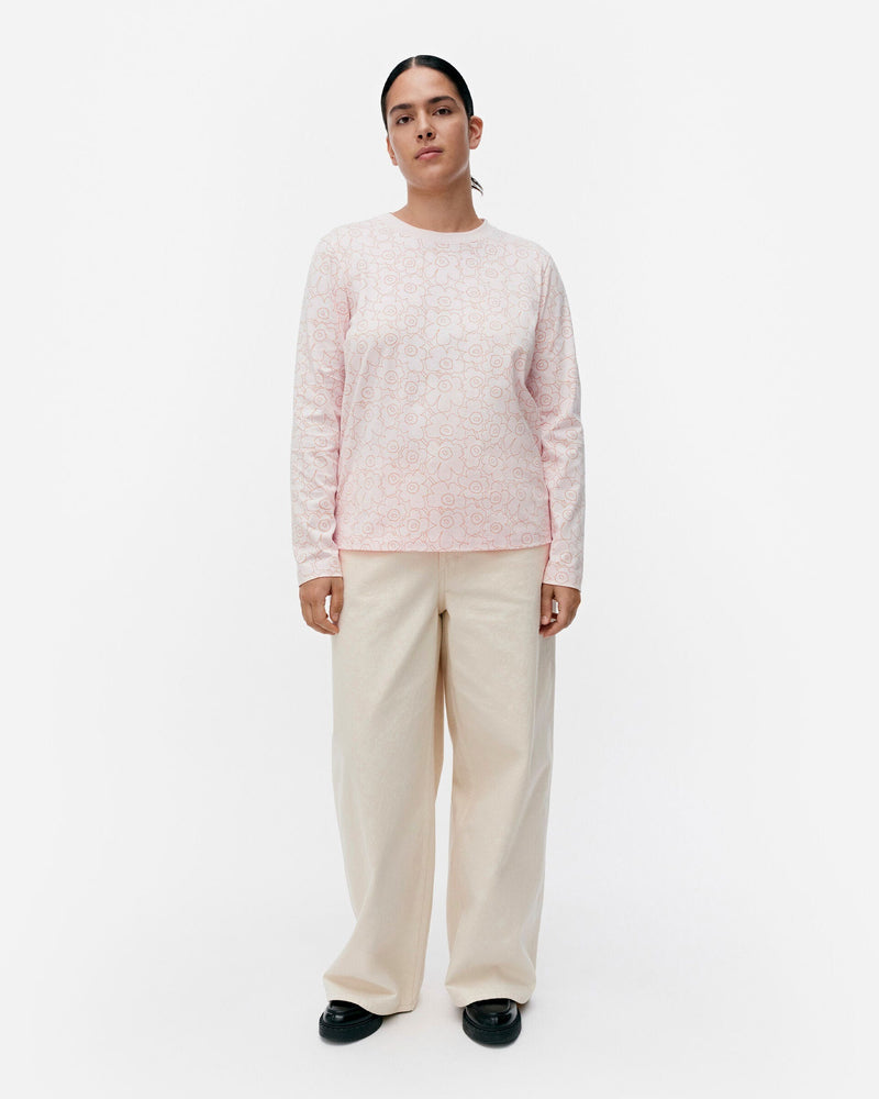 sekunti piirto unikko long-sleeve shirt - pink