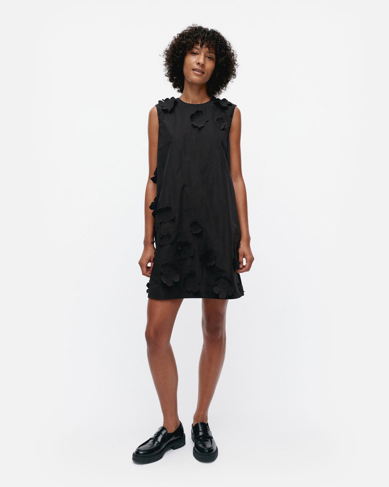 tanssi 3D unikko dress - black