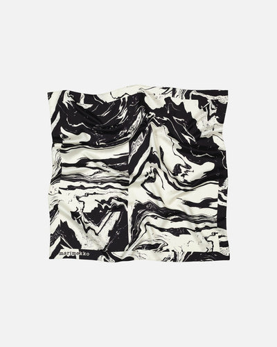 lauhtua marras silk scarf - black