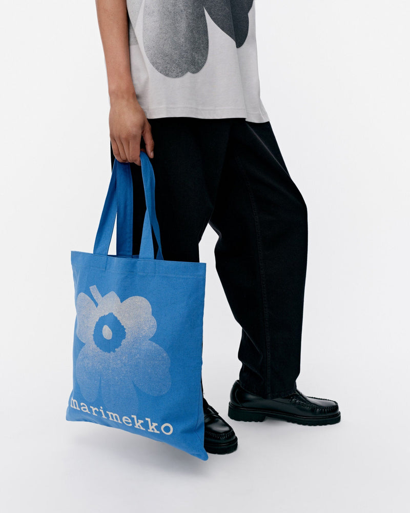 vankka unikko placement tote bag - blue