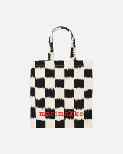 vankka äkälä placement tote bag - black and white