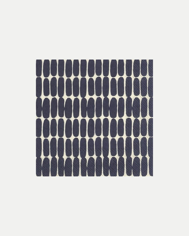 alku lunch paper napkins - navy/cream