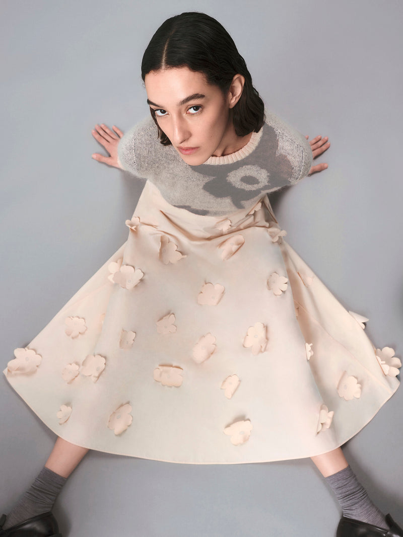 kumarrus 3D unikko skirt - blush