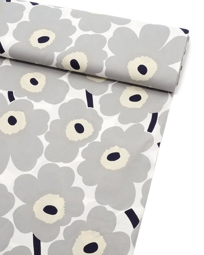 unikko cotton fabric - grey