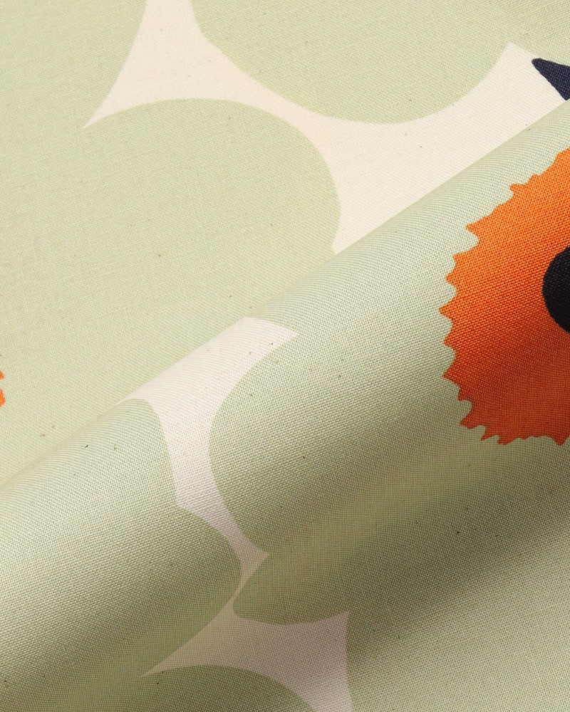 pieni unikko sage cotton fabric