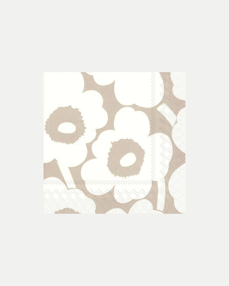 unikko paper napkins cream