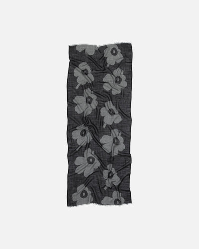 fiore unikko scarf - black