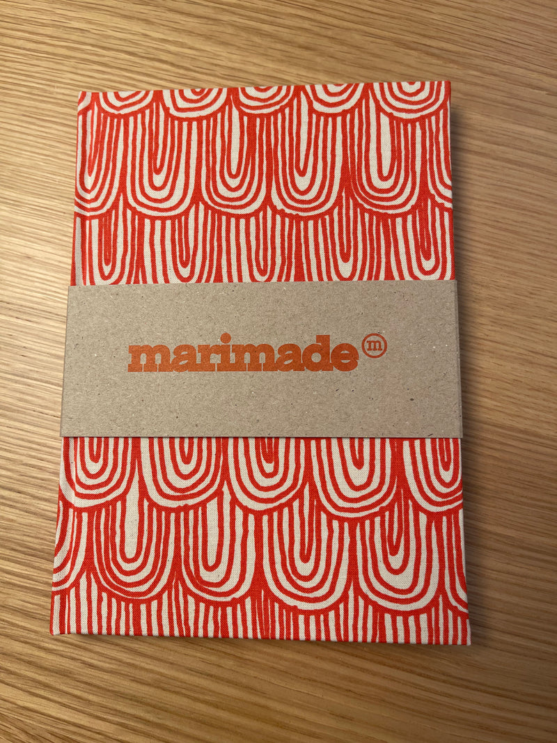 marimade fabric-covered sketchbook A5 - made of leftover fabrics