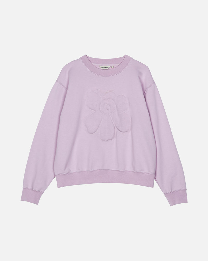 kioski leiot unikko padded sweatshirt - lavender