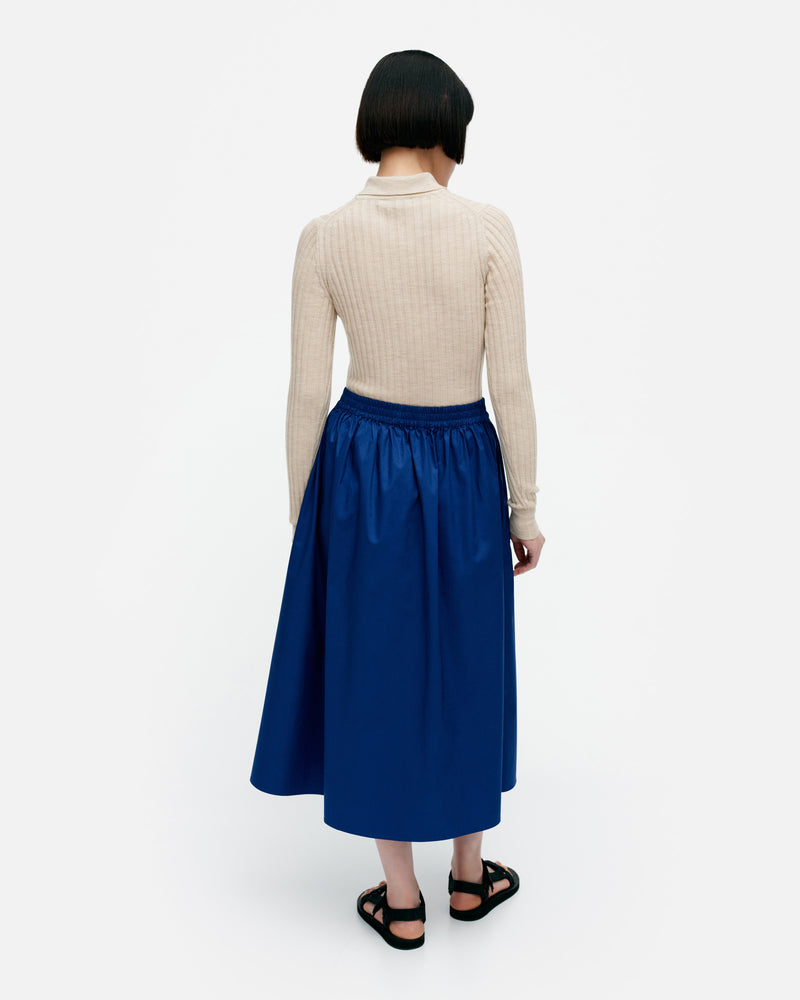 garrel solid - cotton poplin skirt