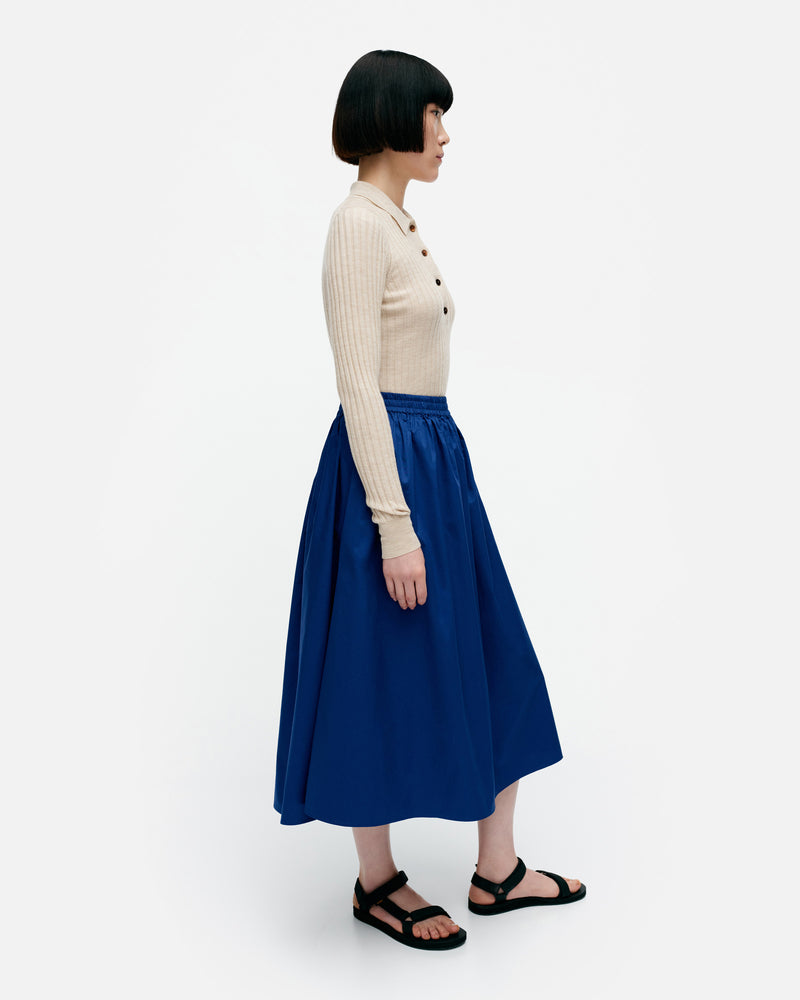 garrel solid - cotton poplin skirt