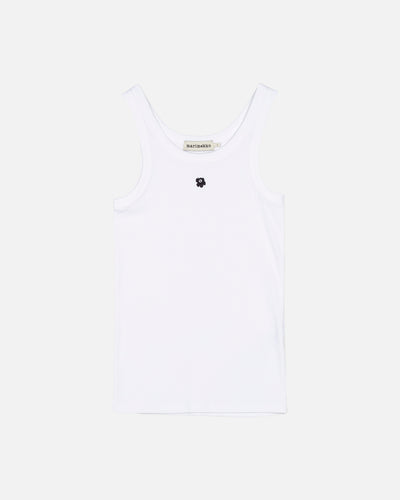 kedol unikko rib tank top - white (XL)