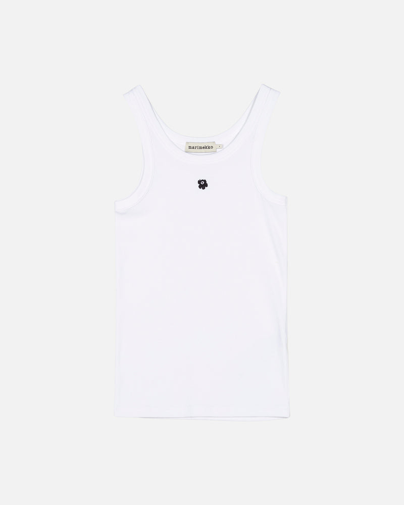 kedol unikko rib tank top - white (XL)