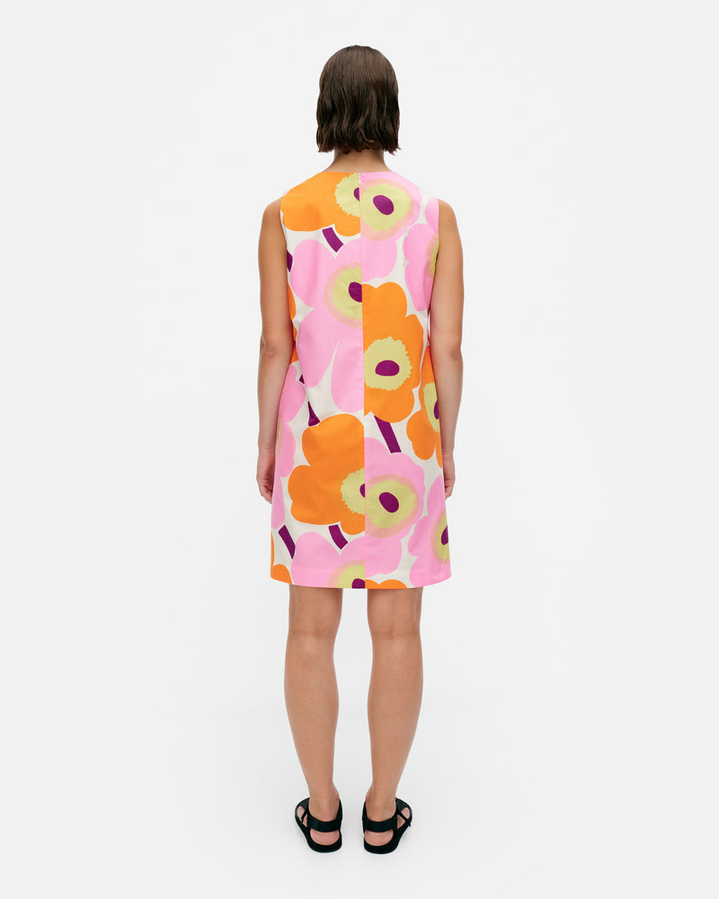 kestit unikko - cotton dress - pink