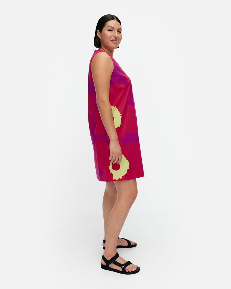 kestit unikko - cotton dress - fuchsia