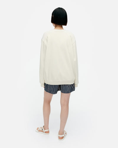 loisto unikko placement sweatshirt - cream (XL)