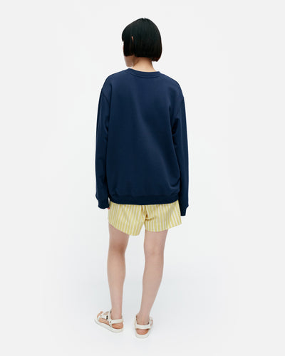 loisto unikko placement sweatshirt - blue