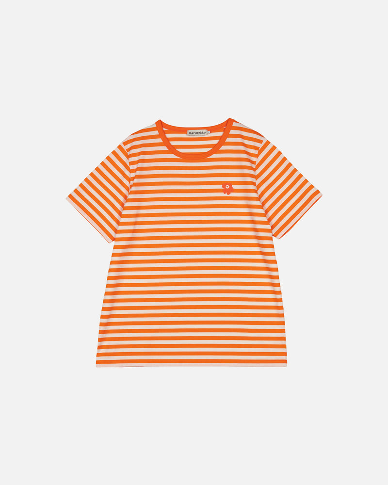 kioski tasaraita - mens short sleeve t-shirt - orange