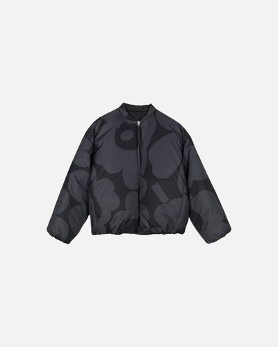 holkki unikko lightweight padded jacket - black and grey