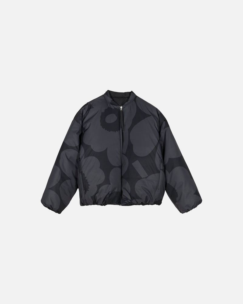 holkki unikko lightweight padded jacket - black and grey