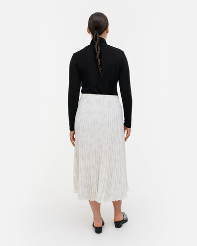 myy unikko pleated skirt - white