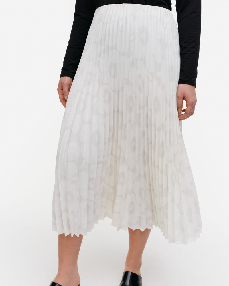 myy unikko pleated skirt - white