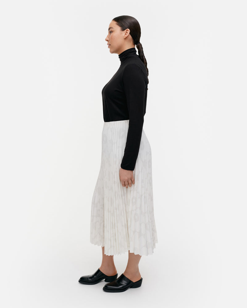 myy unikko pleated skirt - white