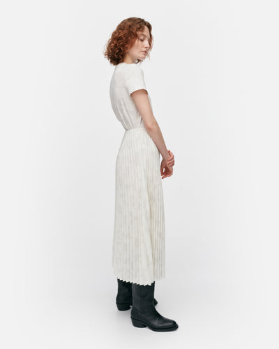 myy unikko pleated skirt - white