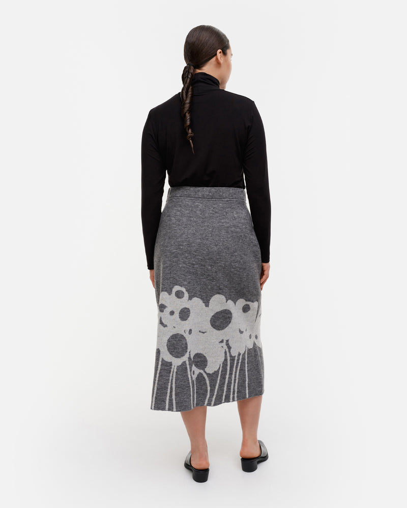 pieli lammet knitted wool skirt