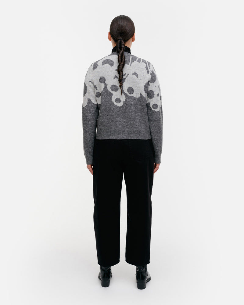 puite lammet knitted wool cardigan