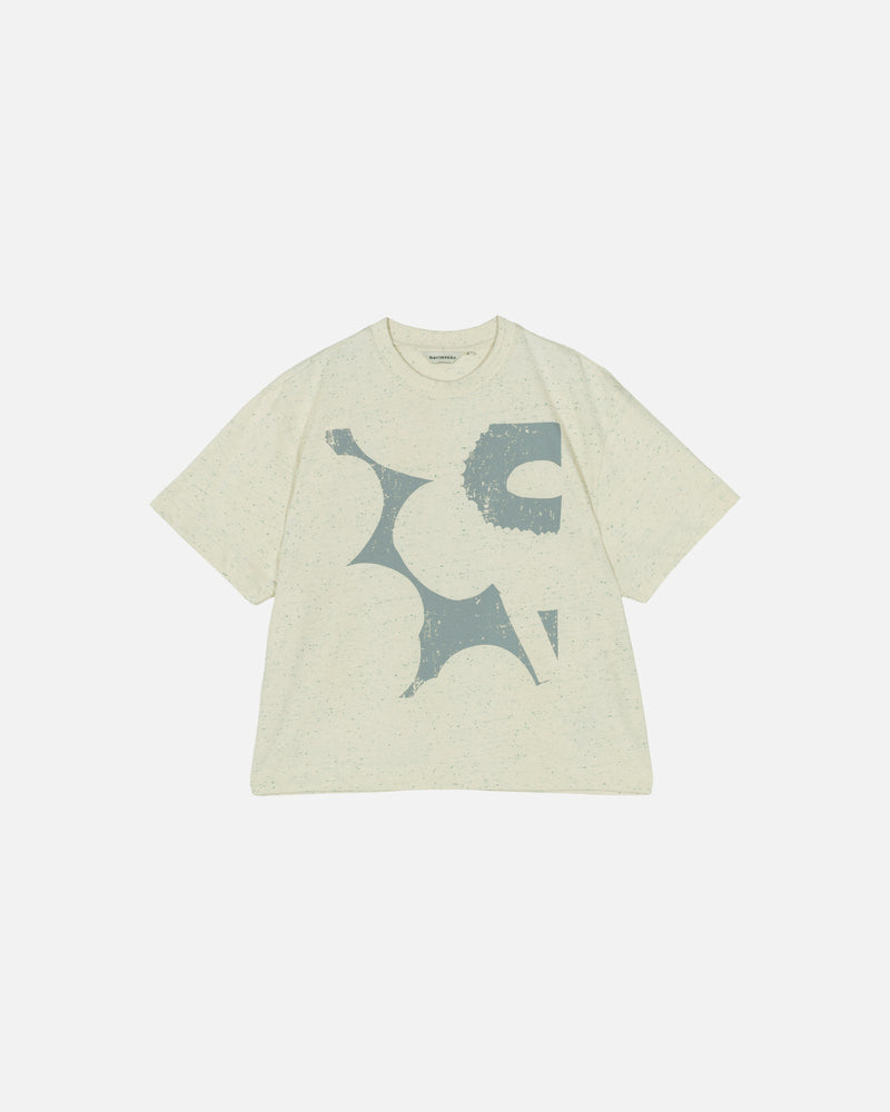 veisto unikko placement t-shirt - cream/grey