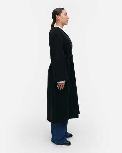 formaali solid wool coat