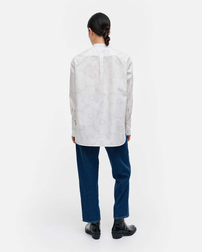 heti nokturno cotton poplin shirt - white