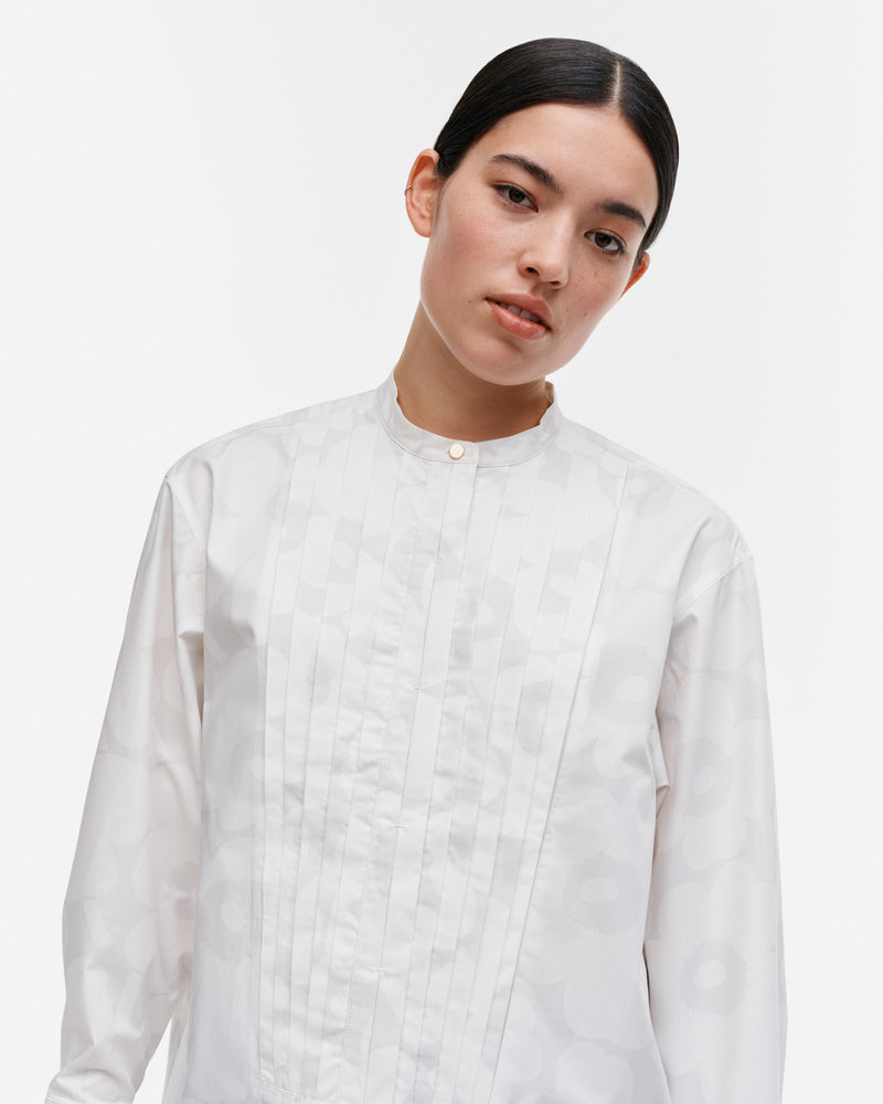 heti nokturno cotton poplin shirt - white