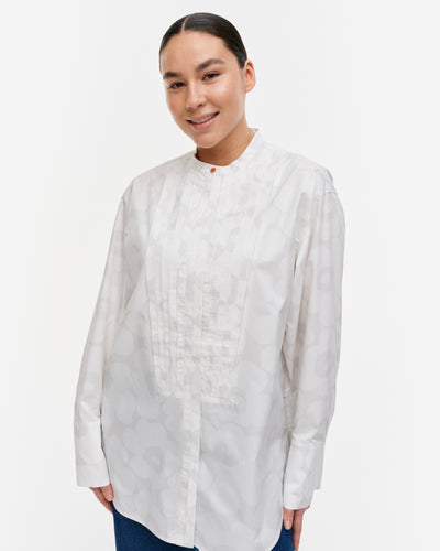 heti nokturno cotton poplin shirt - white