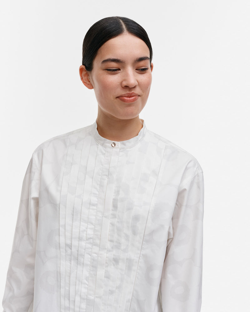 heti nokturno cotton poplin shirt - white