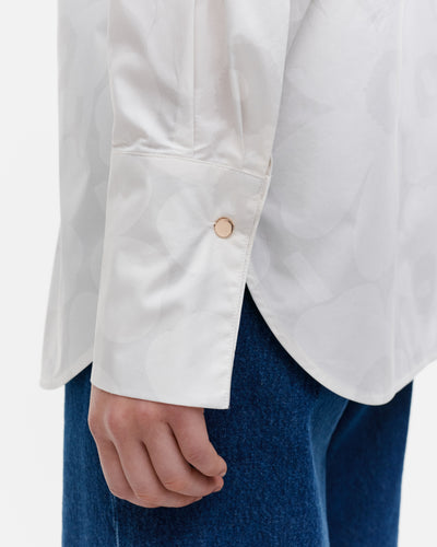 heti nokturno cotton poplin shirt - white