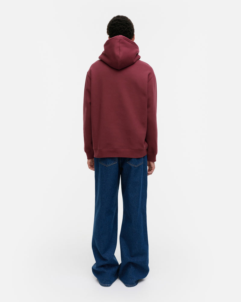 kioski luuppi unikko placement - hoodie - maroon