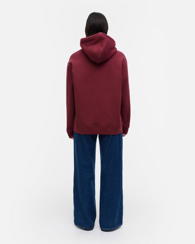 kioski luuppi unikko placement - hoodie - maroon