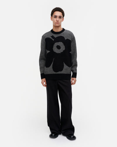 kioski pehmyt unikko knitted pullover - black