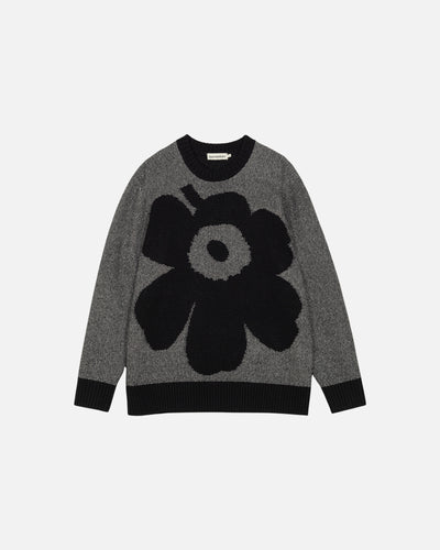 kioski pehmyt unikko knitted pullover - black