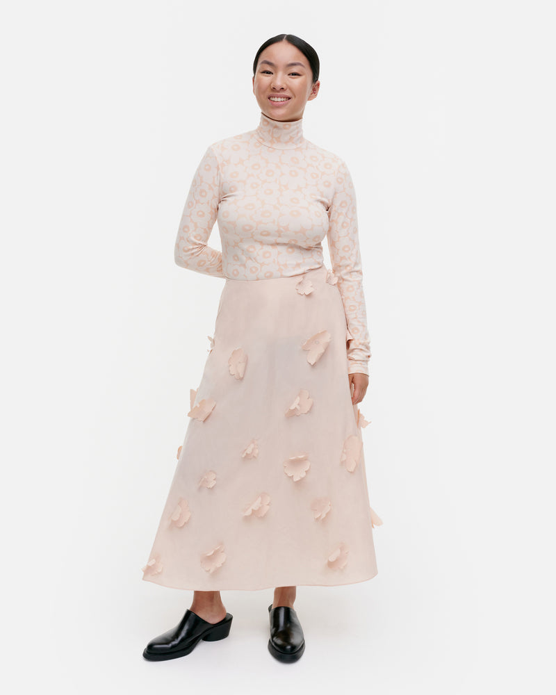 kumarrus 3D unikko skirt - blush