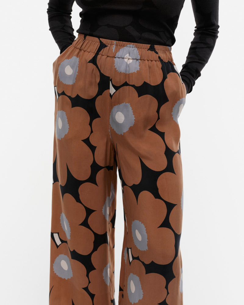 oanet unikko cupro trousers - brown