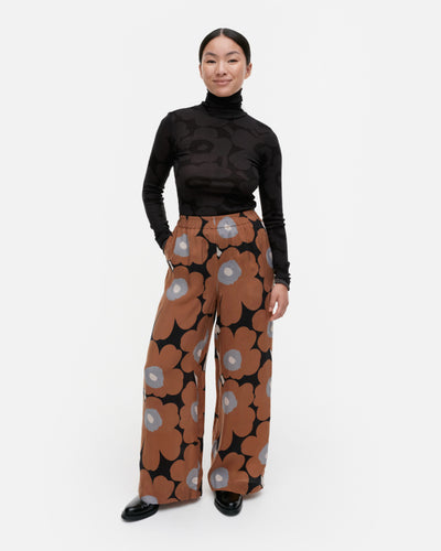 oanet unikko cupro trousers - brown