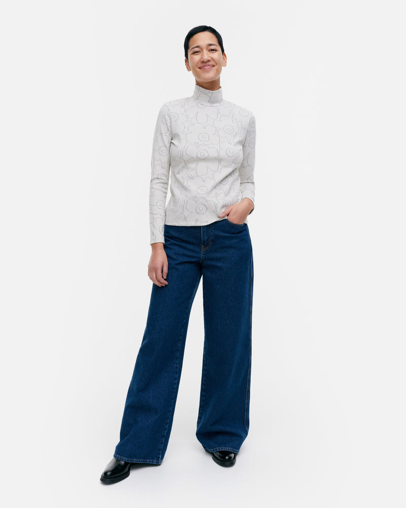 taittuen piirto unikko turtleneck shirt