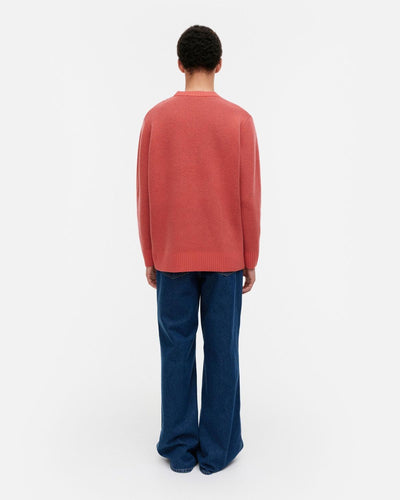 kioski pehmyt unikko knitted pullover - coral