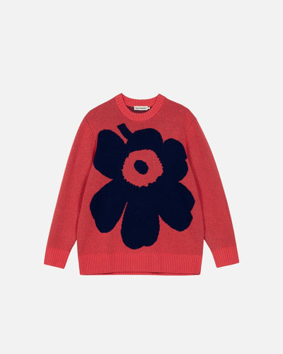 kioski pehmyt unikko knitted pullover - coral